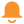Eine orangefarbene Glocke als Icon.